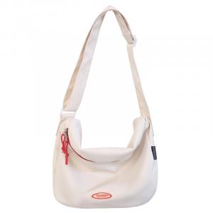 Deli Bear Нейлоновая сумка через плечо большого размера унисекс черно-зеленая, Ecru