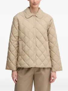 Стеганая куртка с воротником Gant, бежевый