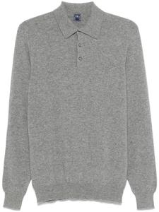 Fedeli кашемировая рубашка поло, серый