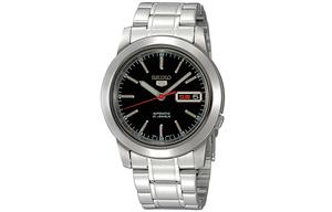 SEIKO Часы Men's 5 Watch, Black Dial