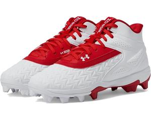 Кроссовки Under Armour Kids Leadoff Mid RM Jr. 3.0, цвет Red/White/Red