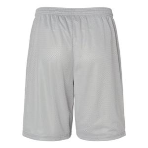 Однотонные шорты в сетку 9 C2 Sport, серебристый