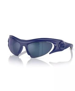 Солнцезащитные очки унисекс, зеркало DG6192 Dolce&Gabbana, синий