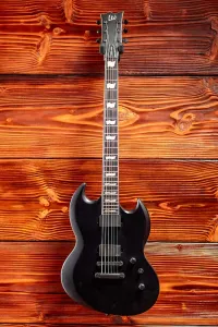 ESP LTD Viper-400 Баритон - Черный Сатин