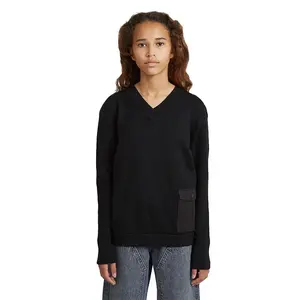 Свитер G-Star D29133-01 с V-образным вырезом, черный