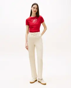 Женские брюки LAYLA slim fit с высокой посадкой Tommy Jeans, коричневый