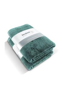 Полотенце банное Herzbach Home Pura, 70x140 см, зеленый