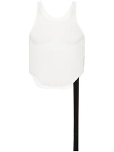 Rick Owens DRKSHDW укороченный топ с логотипом, белый