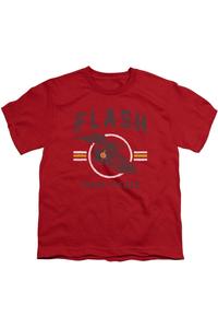 Футболка с коротким рукавом для детей "Лига справедливости Америки" в спортивном стиле Gildan, красный