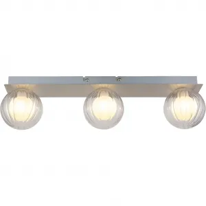 Потолочный светильник ANDER G9 1 шт. Потолочная лампа/стеклянные шары/жилое помещение Globo Lighting, Nickel matt
