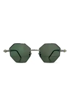 Солнцезащитные очки P74 в геометричной оправе Kuboraum, серый