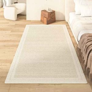 AOVOC Ковер 200x300 см Wabi-Southeast Asian, однотонный, для спальни, в японском стиле, для дивана или журнального столика, модель Shangshang Bedside Rug 01