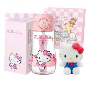 Чашка пластиковая Katy Cat Cinnamoroll 550ml Sanrio, Hello Kitty+Box+Large Plush Toy