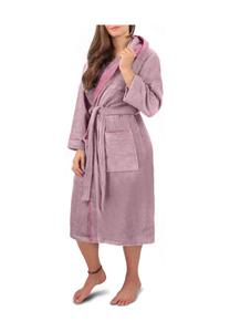Женский оздоровительный халат из 100% хлопка Normani, цвет Rosa/hellrosa