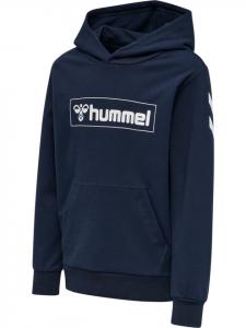 Детская толстовка с капюшоном синего цвета Hummel