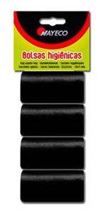 Гигиенические пакеты Nayeco, 4 рулона, черные 4x20 мешков / Nayeco
