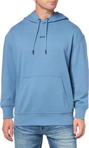 Толстовка с капюшоном BOSS мужская Center Logo French Terry, Blue Dust