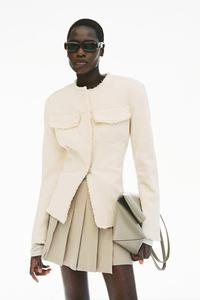 Юбка со складками H&M, бежевый