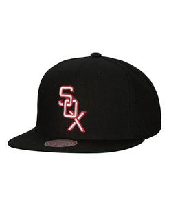 Мужская черная кепка Chicago White Sox Cooperstown Collection Evergreen Snapback Mitchell & Ness