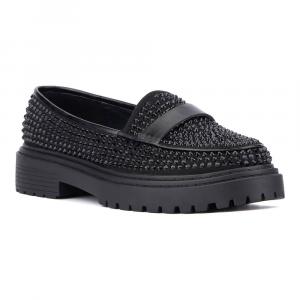 Модные женские лоферы Imani Gem - широкая ширина Fashion to Figure, черный