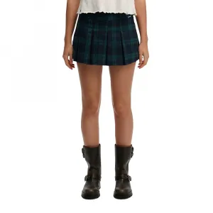 Юбка Мини-шорты Superdry в складку, синий