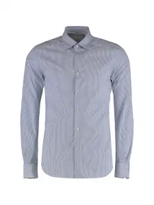 Рубашка из хлопка в полоску Slowear, белый