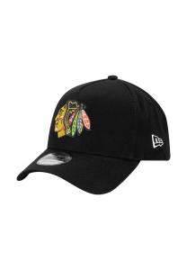 Бейсболка New Era CHICAGO BLACKHAWKS 9FORTY A-FRAME, Schwarz/Black
