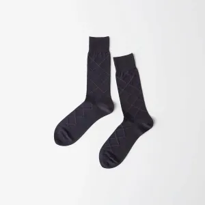 Платье POLO RALPH LAUREN, деловая клетка, носки средней высоты, цвет 69. Midnight Blue