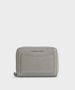Кошелек Xylia Zip-Around Charles & Keith, цвет Grey