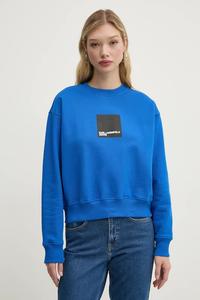 Хлопковая толстовка Karl Lagerfeld Jeans, синий