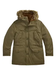 Парка из овчины Ralph Lauren Rrl, зеленый