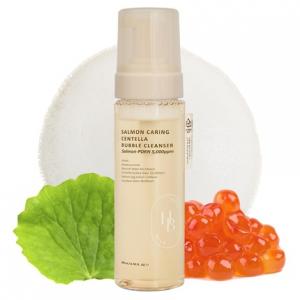 Средство для умывания Salmon Caring Centella Bubble Cleanser with Salmon PDRN and pH 5.5