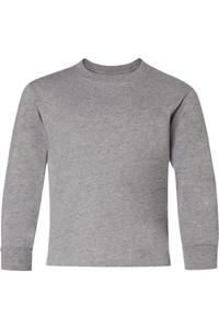 Футболка JERZEES Dri-Power Youth с длинным рукавом 50/50, цвет oxford