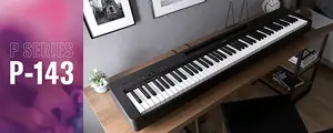 Цифровое пианино Yamaha P-143 черного цвета