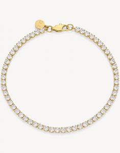 Водонепроницаемый теннисный браслет D.LOUISE из золота D. Louise