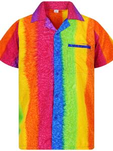 Рубашка King Kameha Rainbow Vertikal, Mixed Colors