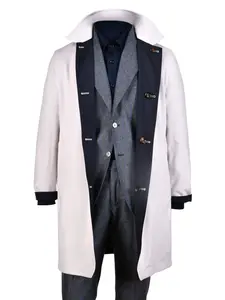 Плащ с заостренными лацканами Kiton, нейтральный