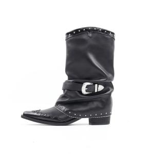 Asthershop Черные унисекс ботинки Unisex Black