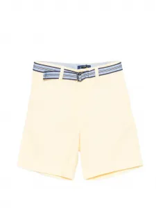 Шорты с поясом POLO RALPH LAUREN KIDS, желтый
