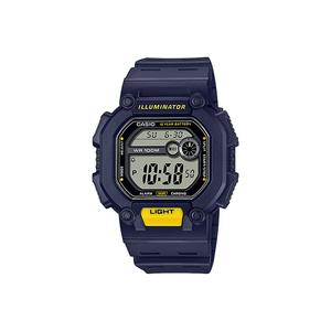 Мужские часы W-737H-2A серые CASIO, синий Strap