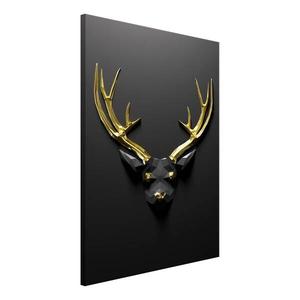 Фреска Artgeist Golden Antlers, серый