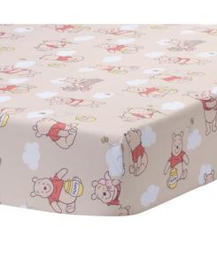 Простыня для детской кроватки Disney Baby Винни-Пух и друзья Bedtime Originals, Beige