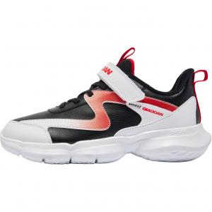 Детская повседневная обувь для начальной школы QIAODAN, черный/красный