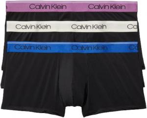 Комплект из 3 трусов-боксеров Calvin Klein Men's Underwear Micro Stretch, Black Bodies W/ Ameythyst, Silver Birch, Midnight
