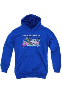 Толстовка с капюшоном Teen Titans Go Like Pros Yo Youth Gildan, синий