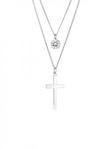 Elli Колье с крестом из серебра 925 пробы