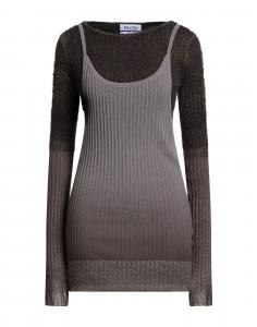 Мини-платье The Attico, темно-коричневый