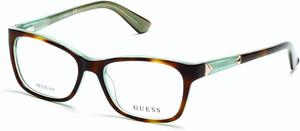 Guess GU2561 Оправы для очков - цветная гавана оправа, цветные гавана линзы, 53 мм GU256153055