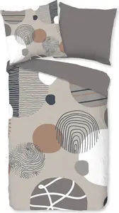 Пододеяльник Доброе утро 135x200 + 1* 80x80 см - Графические круги Muller Textil