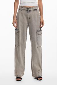 Прямые джинсы-карго CASANDRA